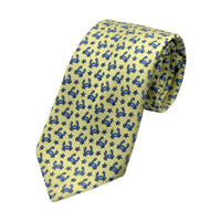 James Adelin Mens Luxury Microfibre Neck Tie in Spotted Textured Weave Crabs Design