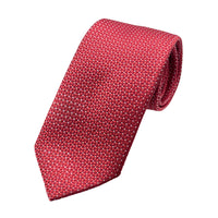 James Adelin Mens Luxury Microfibre Neck Tie in Geometric Weave Design