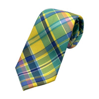 James Adelin Mens Luxury Microfibre Neck Tie in Textured Check Weave Design