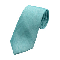 James Adelin Mens Luxury Linen Blend Neck Tie in Textured Slub Weave Design