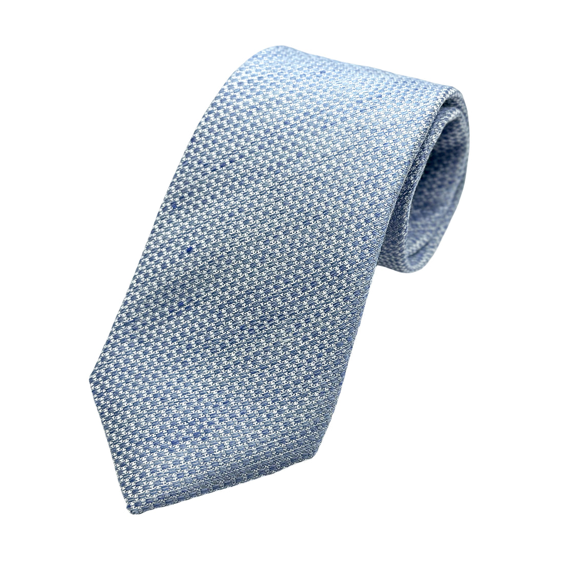 James Adelin Mens Luxury Silk/Linen Blend Neck Tie in Textured Slub Weave Design