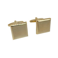 James Adelin Gold Shaded Square Cuff Links