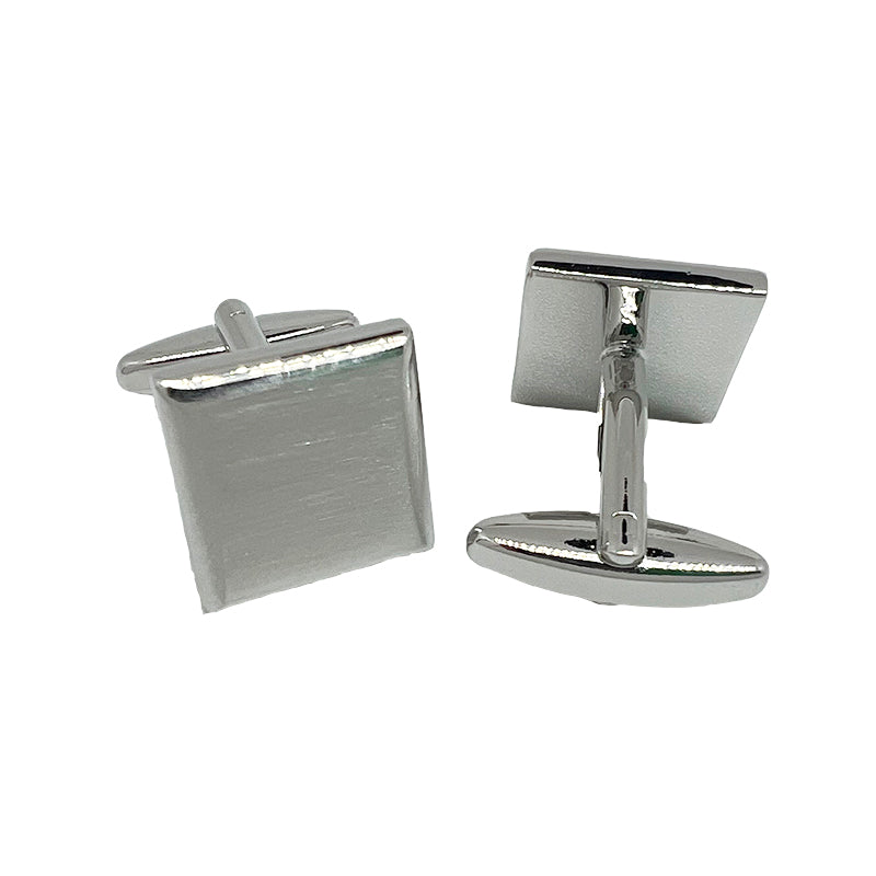 James Adelin Silver Shaded Square Cuff Links