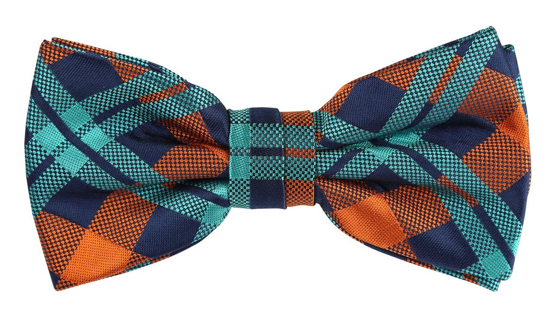 JACHECKB James Adelin Luxury Check Pre Tied Bow Tie