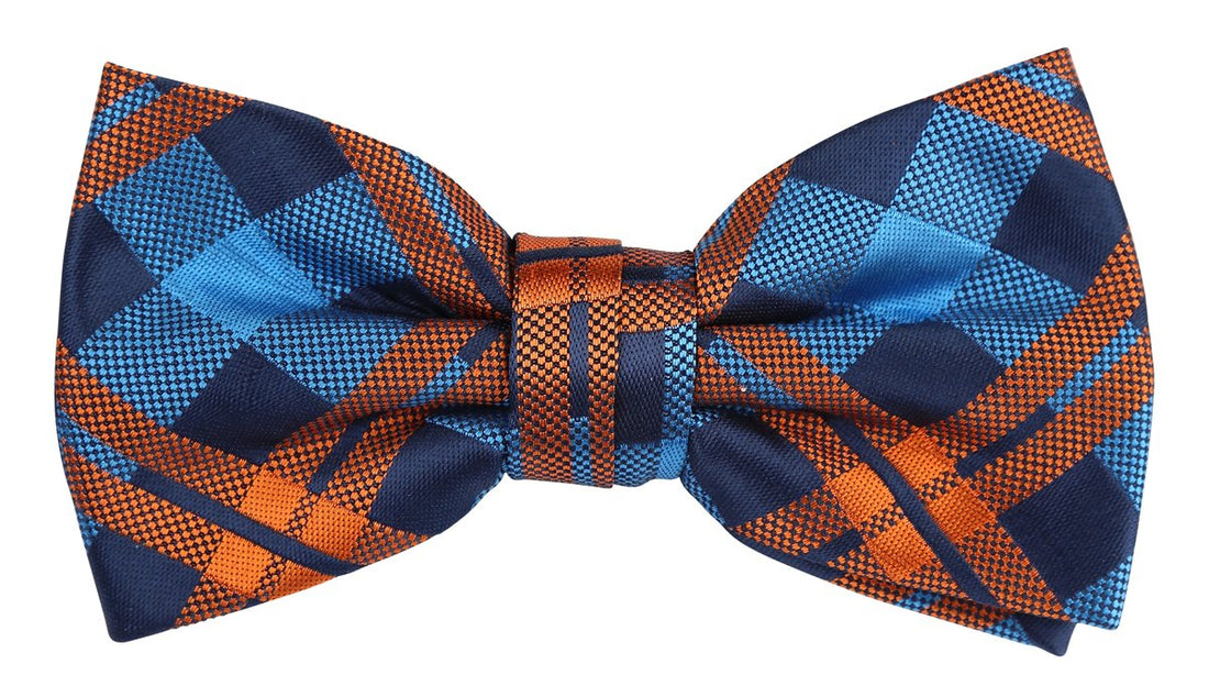 JACHECKB James Adelin Luxury Check Pre Tied Bow Tie