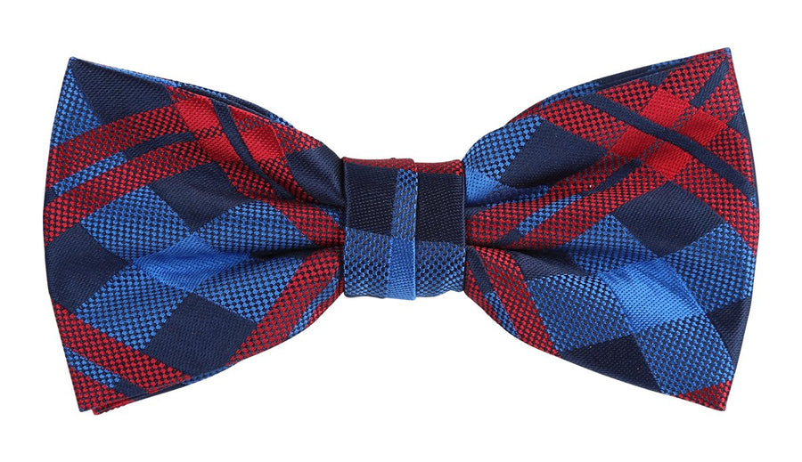 JACHECKB James Adelin Luxury Check Pre Tied Bow Tie