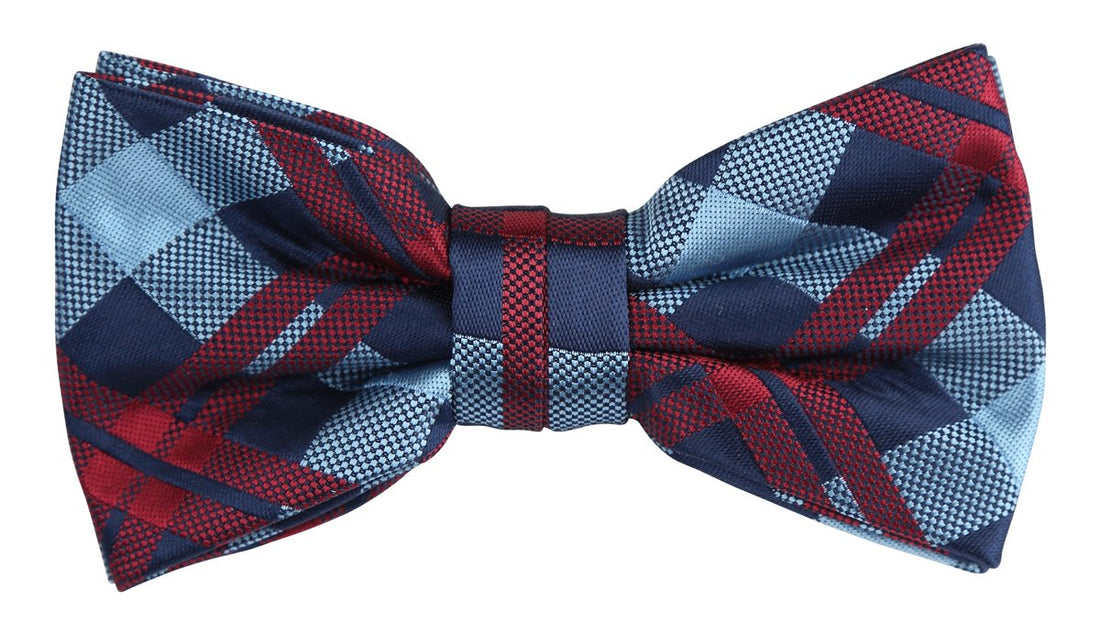 JACHECKB James Adelin Luxury Check Pre Tied Bow Tie