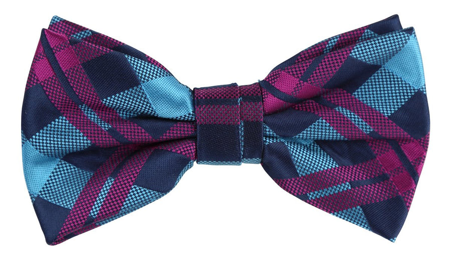 JACHECKB James Adelin Luxury Check Pre Tied Bow Tie