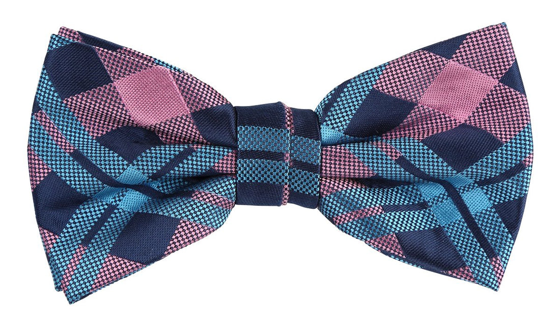 JACHECKB James Adelin Luxury Check Pre Tied Bow Tie