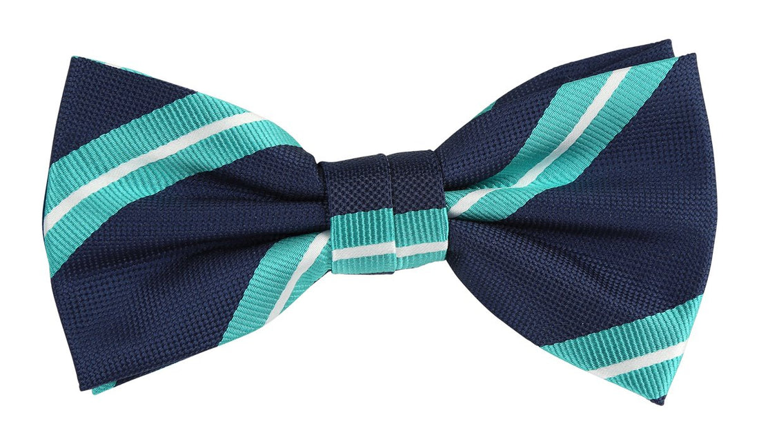 JALSTRIPEB James Adelin Luxury Pre Tied Bow Tie Regimental Stripe