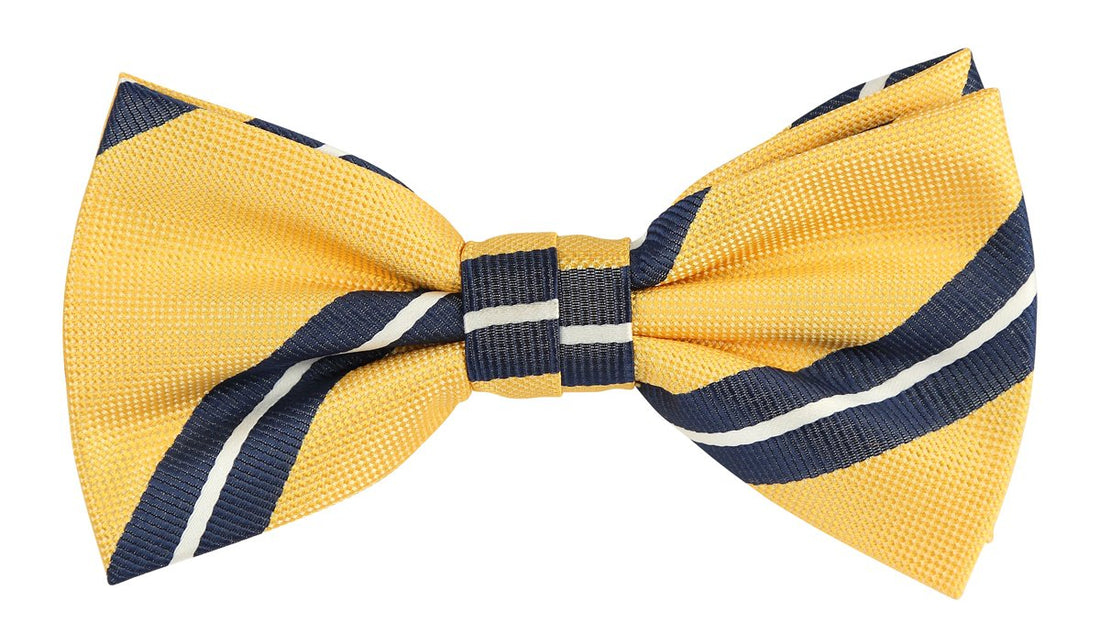 JALSTRIPEB James Adelin Luxury Pre Tied Bow Tie Regimental Stripe