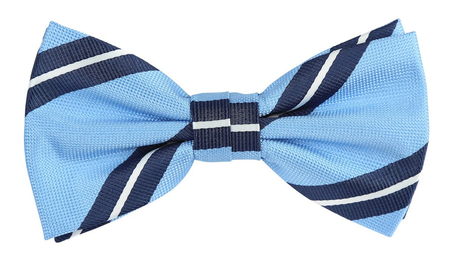 JALSTRIPEB James Adelin Luxury Pre Tied Bow Tie Regimental Stripe