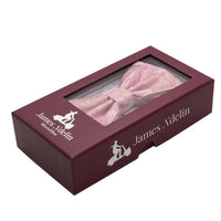 James Adelin Paisley Bow Tie in Pink and Soft Pink