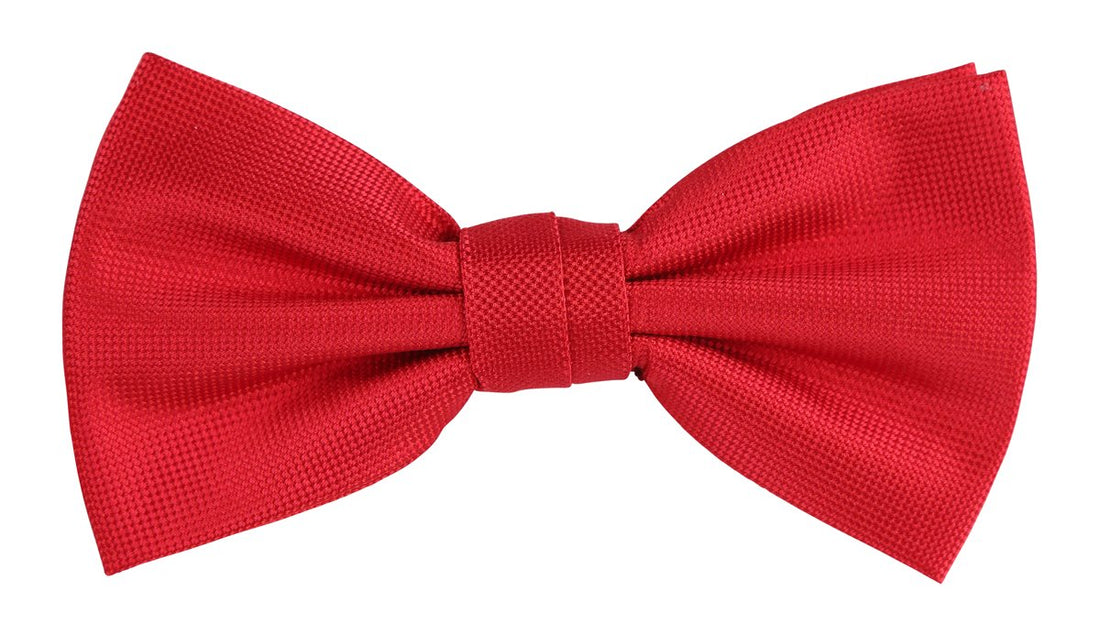 JAPLAINB James Adelin Luxury Textured Weave Pre Tied Bow Tie