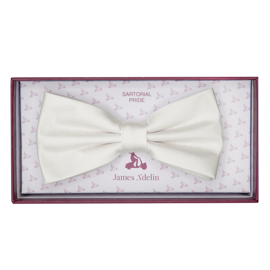 JASATINB James Adelin Luxury Satin Weave Pre Tied Bow Tie