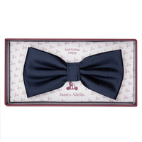 James Adelin Luxury Satin Weave Bow Tie in Navy