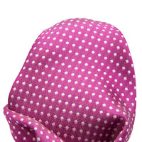 James Adelin Luxury Mini Spot Pocket Square in Magenta and White