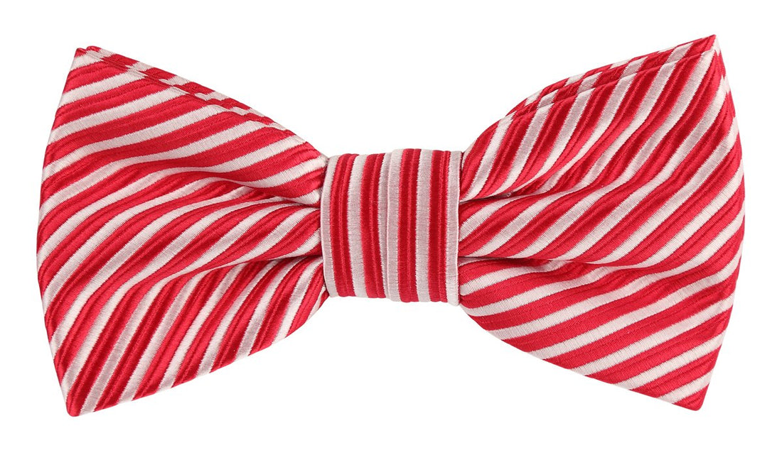 JASSTRIPEB James Adelin Luxury Pre Tied Bow Tie Diagonal Mini Stripe