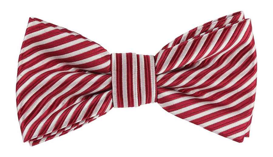 JASSTRIPEB James Adelin Luxury Pre Tied Bow Tie Diagonal Mini Stripe