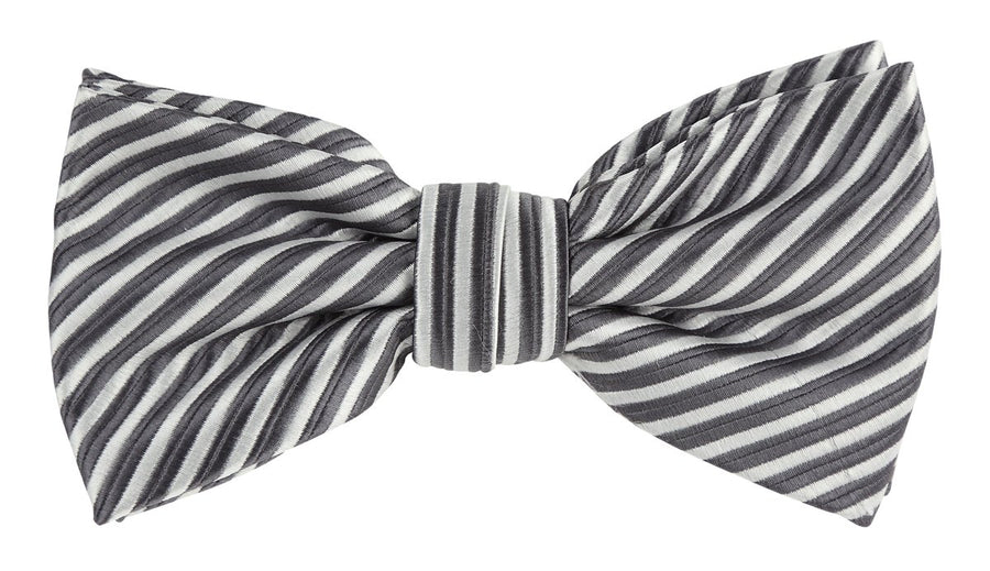 JASSTRIPEB James Adelin Luxury Pre Tied Bow Tie Diagonal Mini Stripe