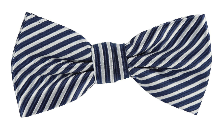 JASSTRIPEB James Adelin Luxury Pre Tied Bow Tie Diagonal Mini Stripe