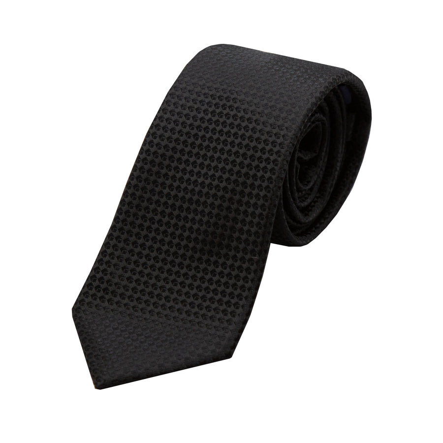 JAGINGHAMT James Adelin Luxury Gingham Textured Weave Neck Tie