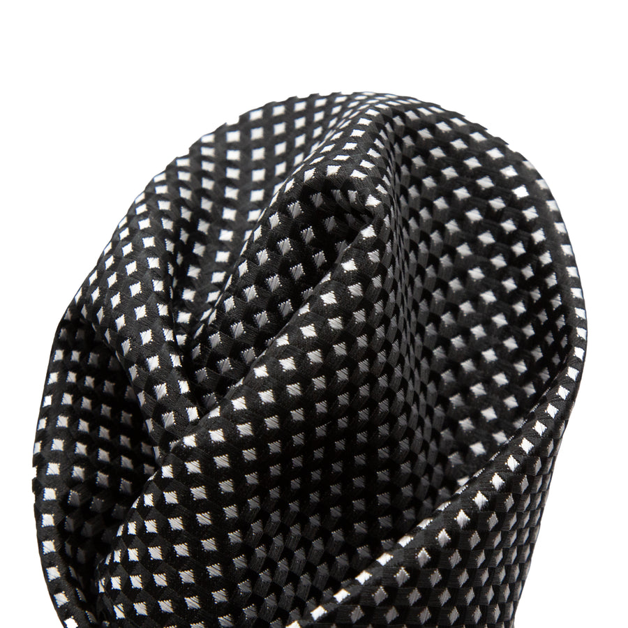 JAGINGHAMH James Adelin Luxury Gingham Textured Weave Pocket Square