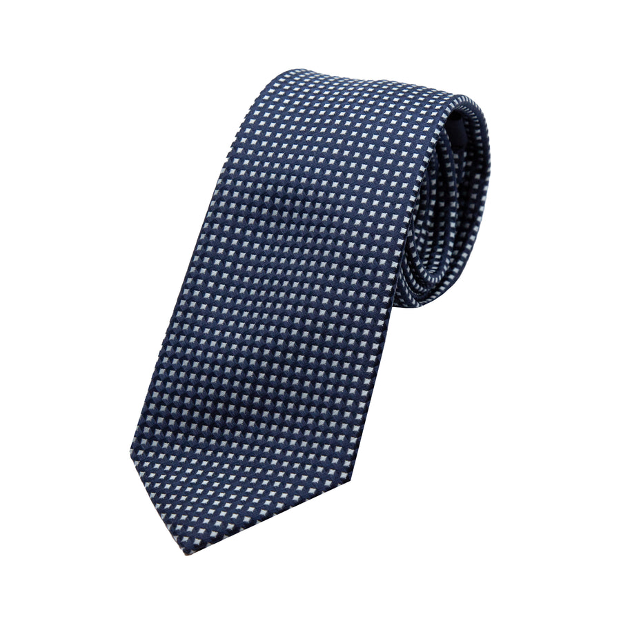 JAGINGHAMT James Adelin Luxury Gingham Textured Weave Neck Tie