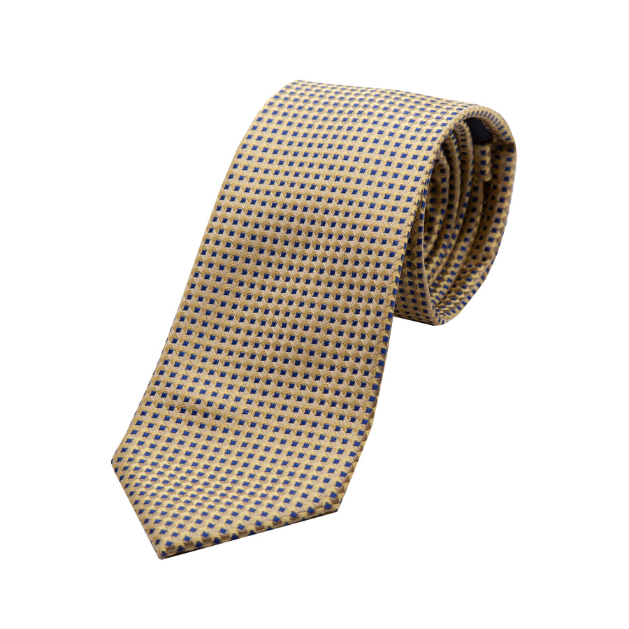 JAGINGHAMT James Adelin Luxury Gingham Textured Weave Neck Tie