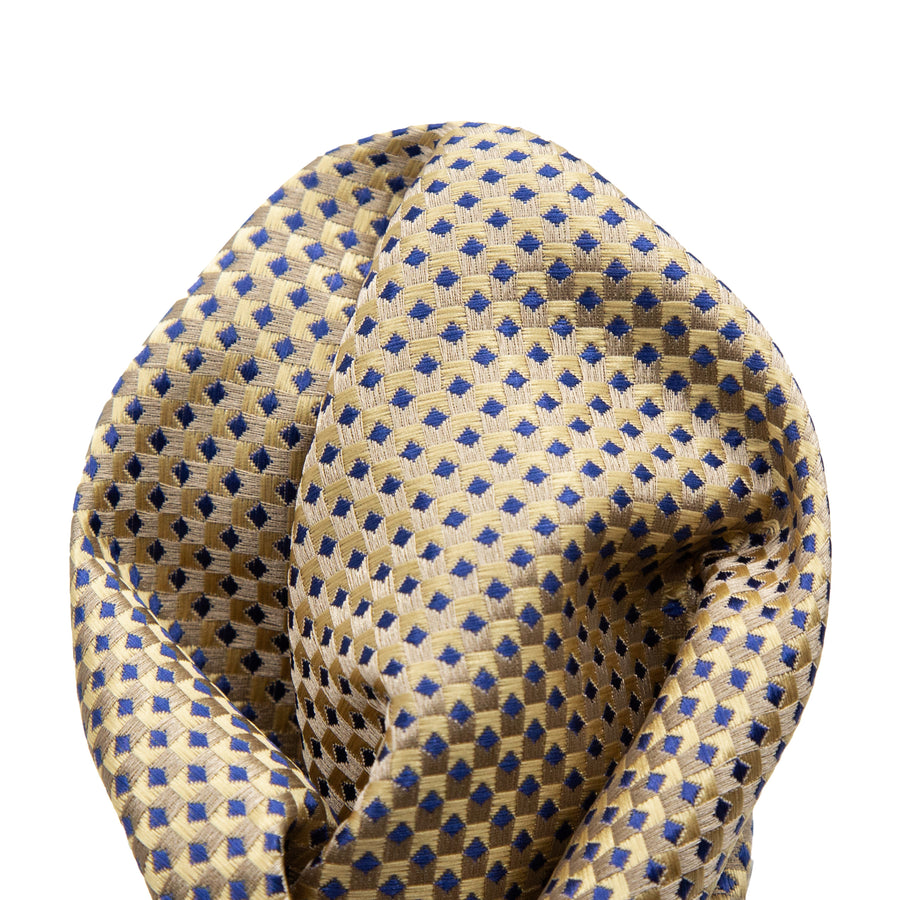 JAGINGHAMH James Adelin Luxury Gingham Textured Weave Pocket Square