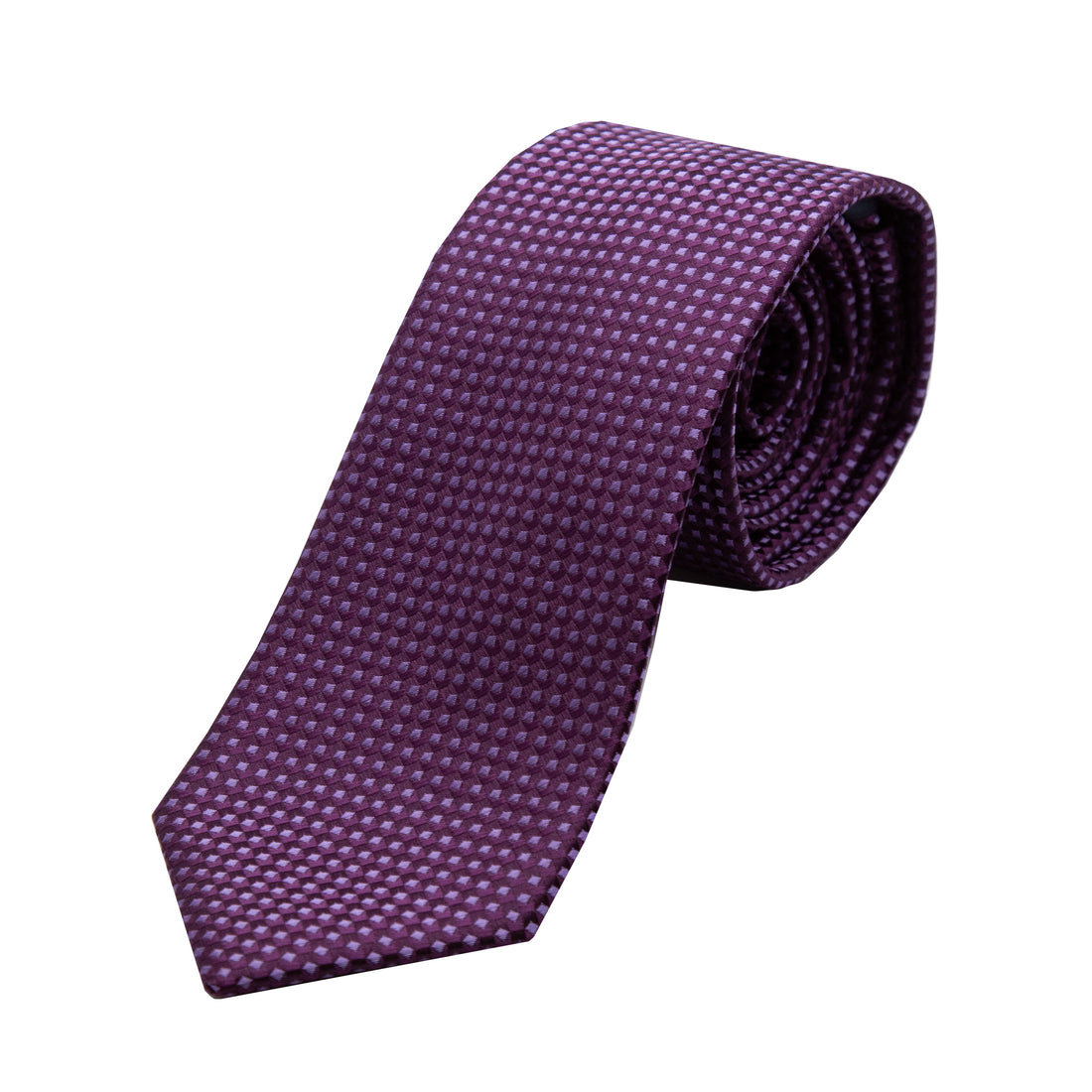 JAGINGHAMT James Adelin Luxury Gingham Textured Weave Neck Tie