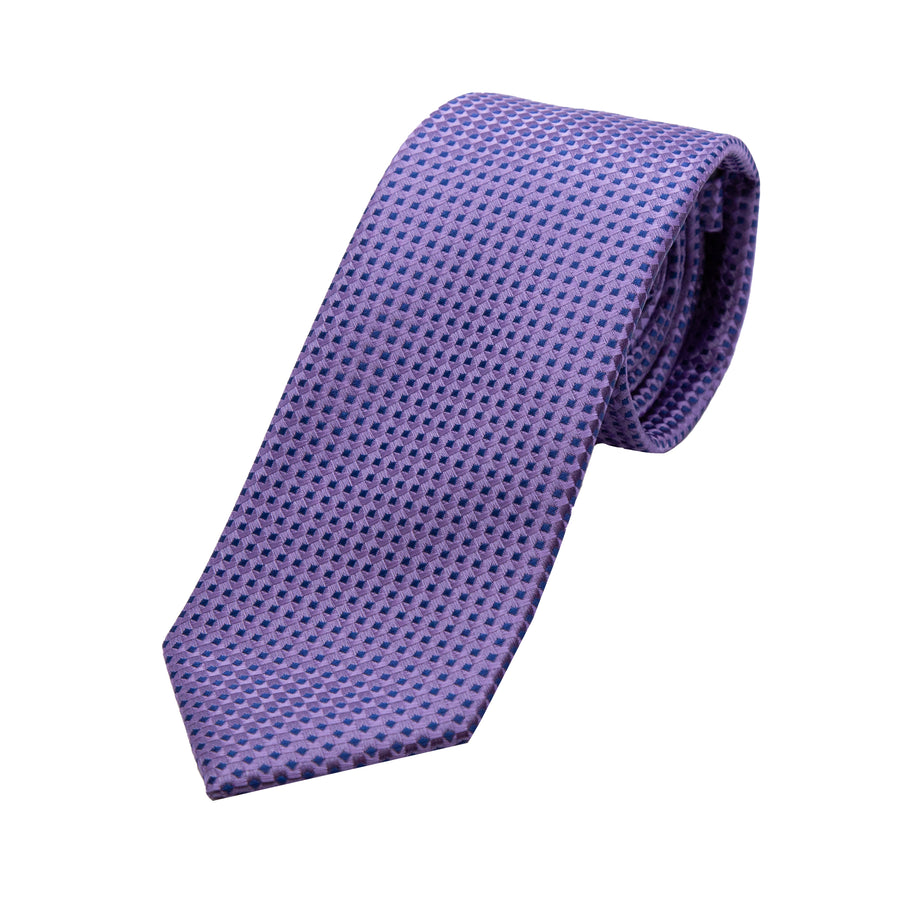 JAGINGHAMT James Adelin Luxury Gingham Textured Weave Neck Tie