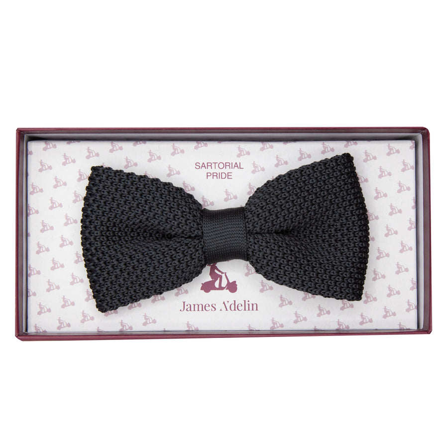 JAKNITTEDB James Adelin Luxury Knitted Pre Tied Bow Tie