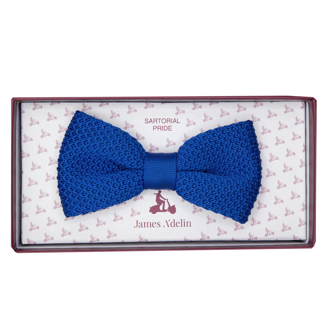 JAKNITTEDB James Adelin Luxury Knitted Pre Tied Bow Tie