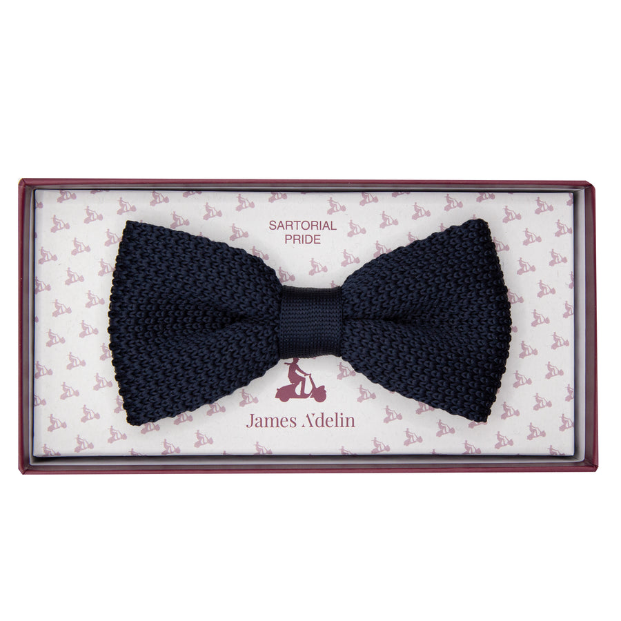 JAKNITTEDB James Adelin Luxury Knitted Pre Tied Bow Tie