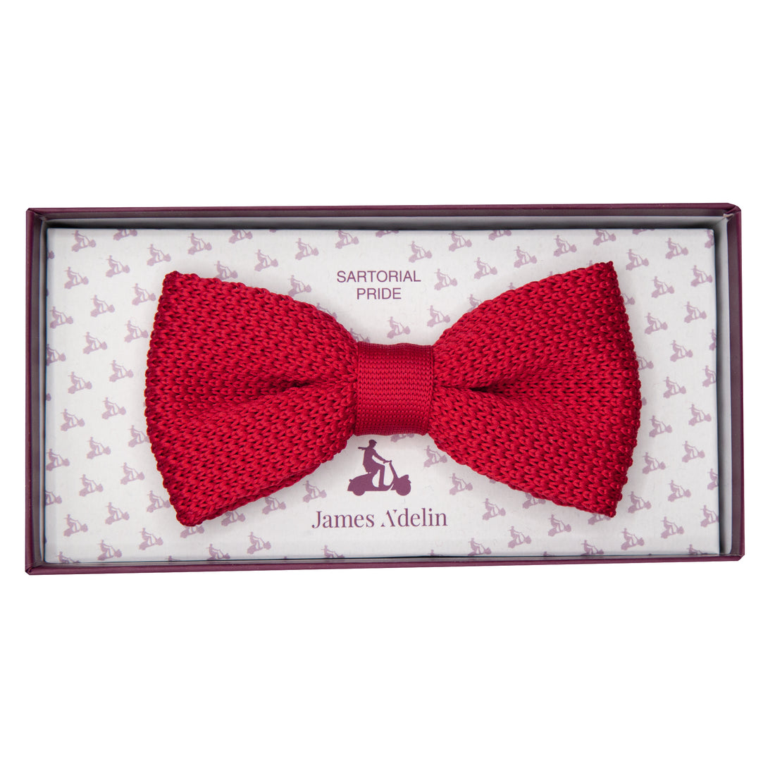 JAKNITTEDB James Adelin Luxury Knitted Pre Tied Bow Tie