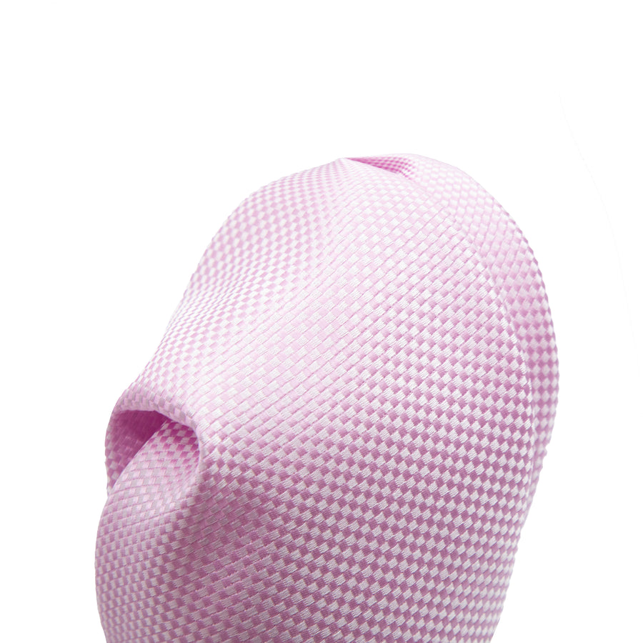 James Adelin Luxury Textured Weave Pocket Square in Soft Pink