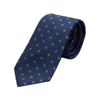 JAPOLKADOTT James Adelin Luxury Textured Weave Polka Dot Neck Tie