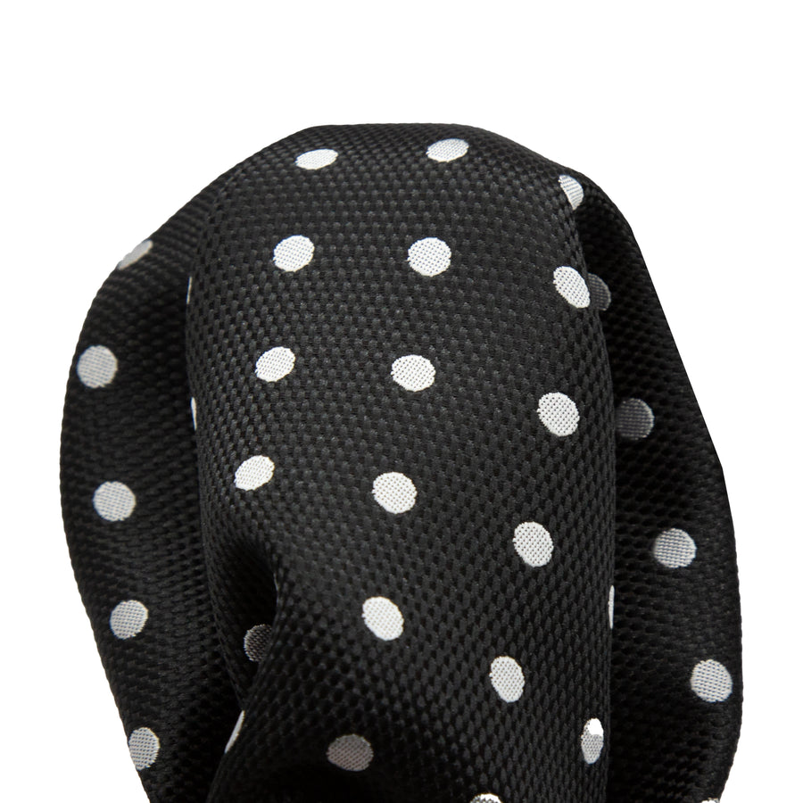 JAPOLKADOTH James Adelin Luxury Textured Weave Polka Dot Pocket Square