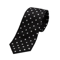 JAPOLKADOTT James Adelin Luxury Textured Weave Polka Dot Neck Tie