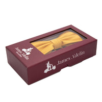 James Adelin Luxury Satin Weave Bow Tie in Gold