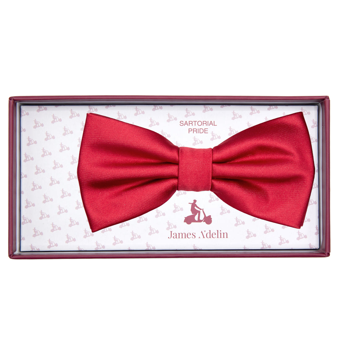 JASATINB James Adelin Luxury Satin Weave Pre Tied Bow Tie