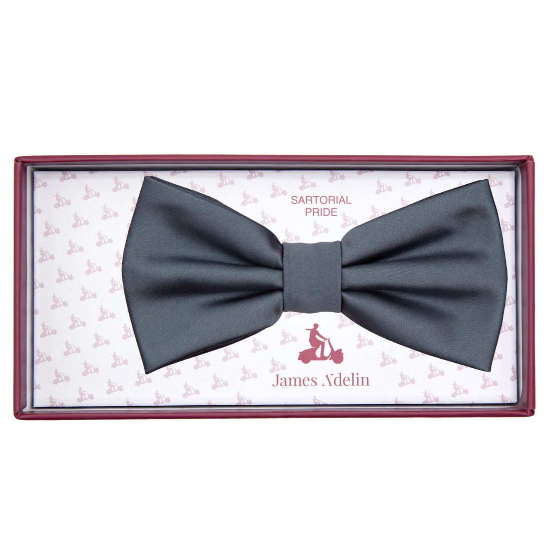 JASATINB James Adelin Luxury Satin Weave Pre Tied Bow Tie