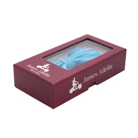 James Adelin Luxury Satin Weave Bow Tie in Turquoise