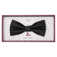 JASATINSLIMB James Adelin Luxury Satin Weave Skinny Pre Tied Bow Tie