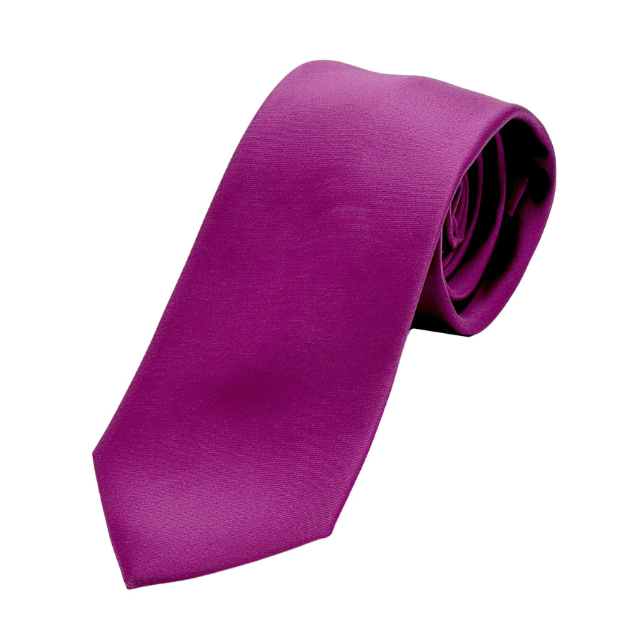 James Adelin Luxury Satin Weave Neck Tie in Magenta