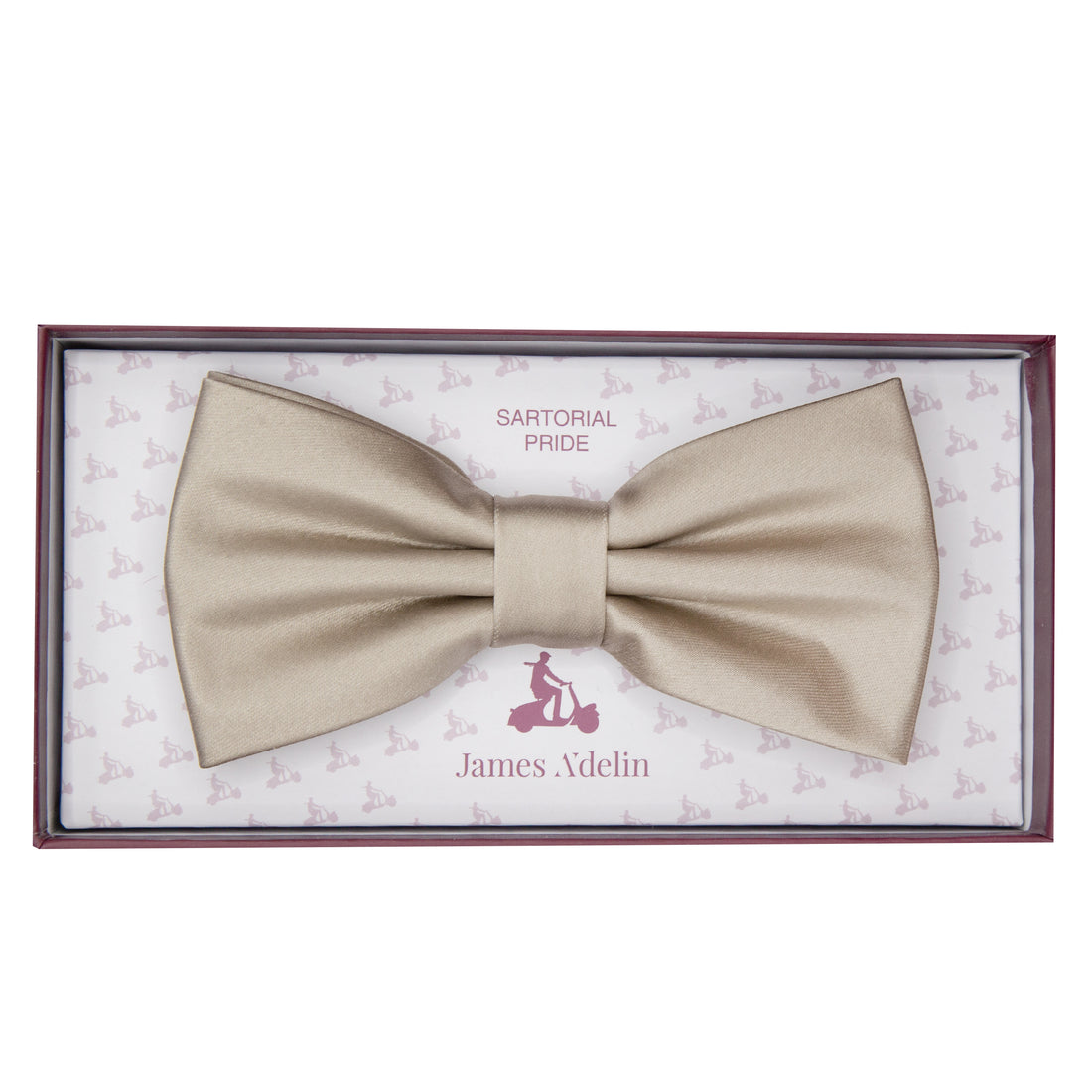 JASATINB James Adelin Luxury Satin Weave Pre Tied Bow Tie