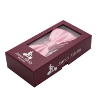 James Adelin Luxury Satin Weave Bow Tie in Pink