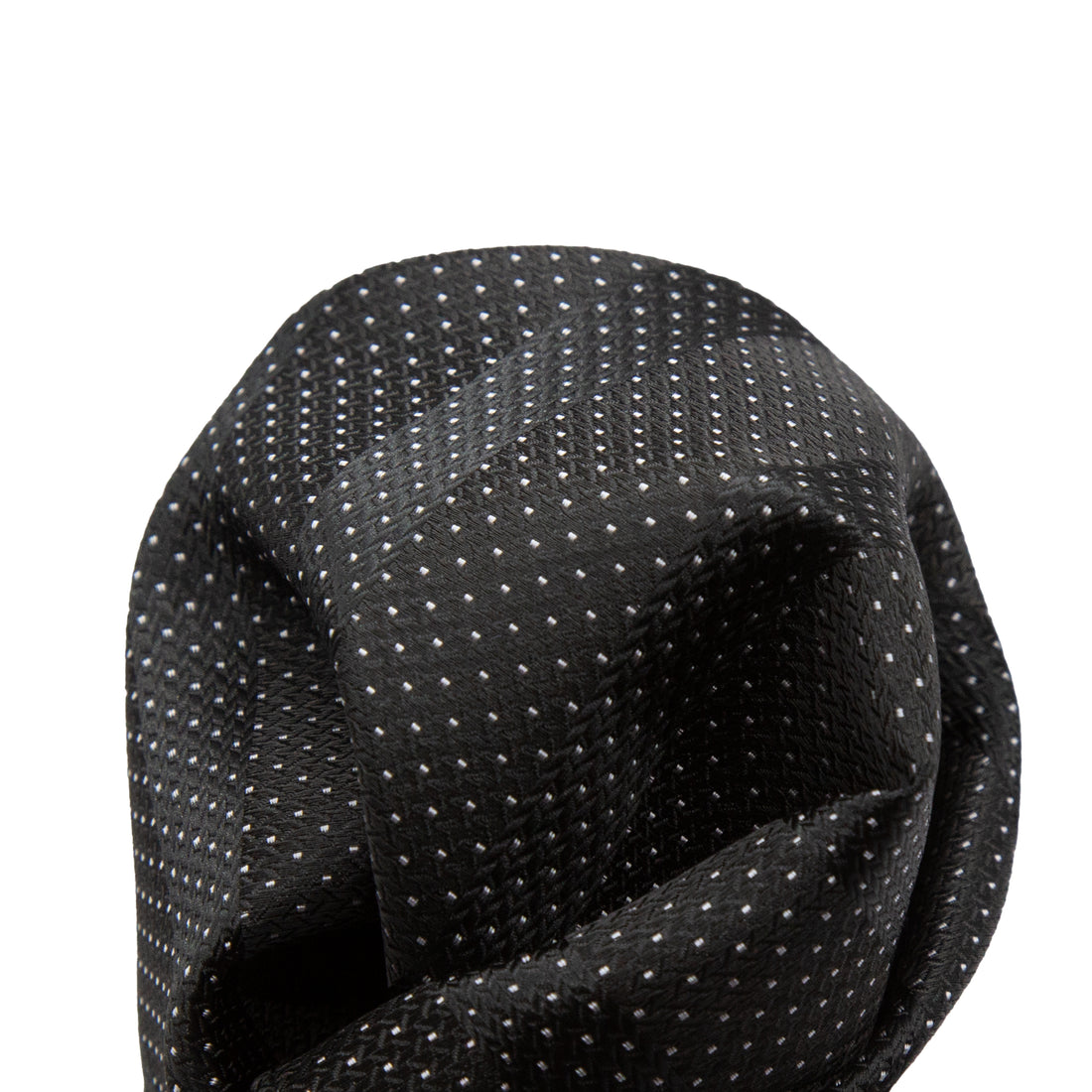 JASPOTTEDSTRIPEH James Adelin Luxury Spotted Stripe Pin Point Textured Weave Pocket Square