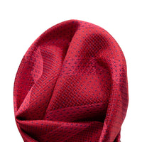 JASPOTTEDSTRIPEH James Adelin Luxury Spotted Stripe Pin Point Textured Weave Pocket Square